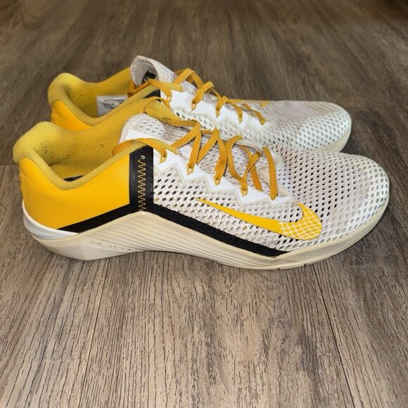 Custom Nike By You ID Metcon 6 White Yellow DA2894-991 Mens Size 15 - Picture 1 of 9